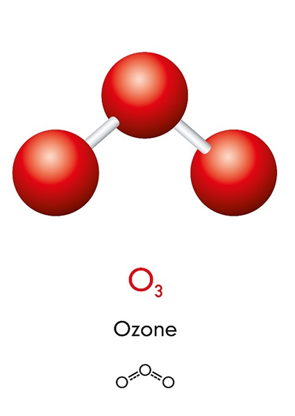 Diagram comparing O2 and the O3 used in ozone therapy in Fort Lauderdale